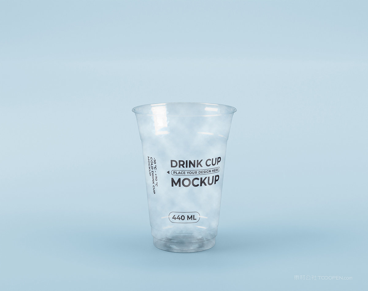 【1249期】一次性透明奶茶杯子样机 (4)