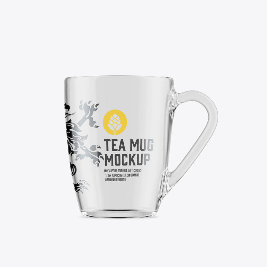 透明玻璃杯logo样机