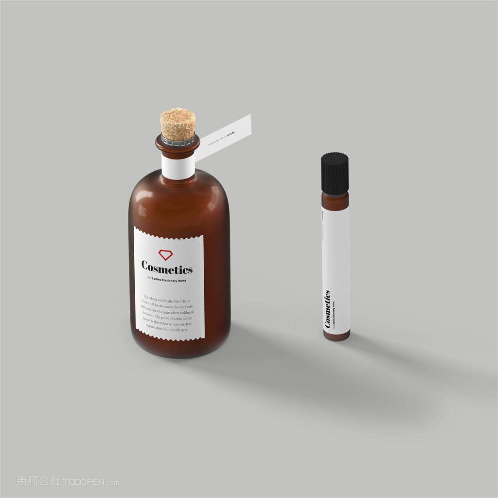 精油护肤品包装样机素材