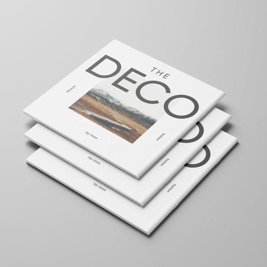 简洁方形杂志画册样机 (4)