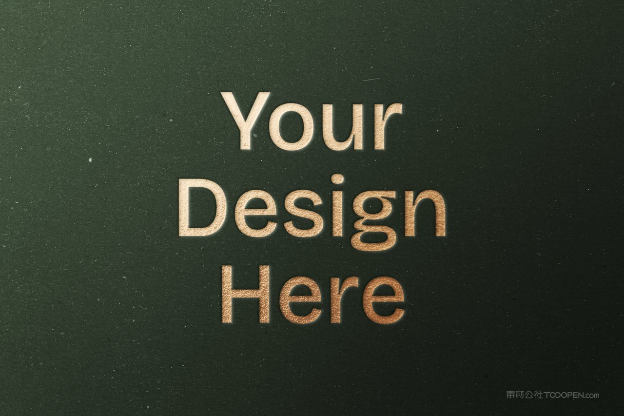 烫金徽标模型样机