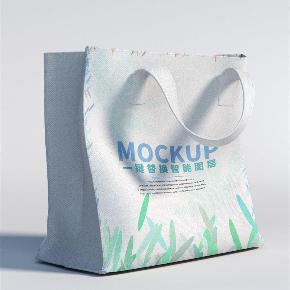 白色环保袋包装样机