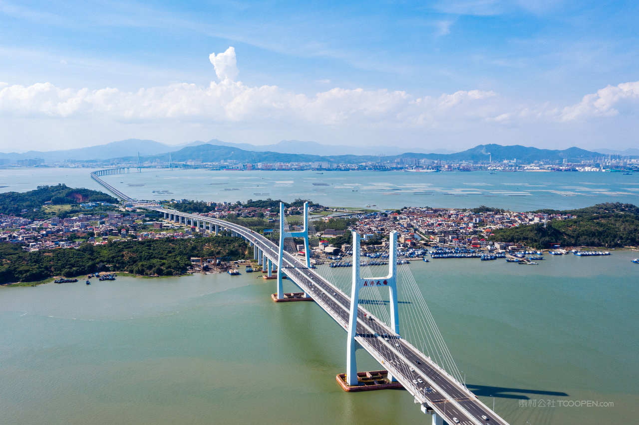 航拍厦漳跨海大桥