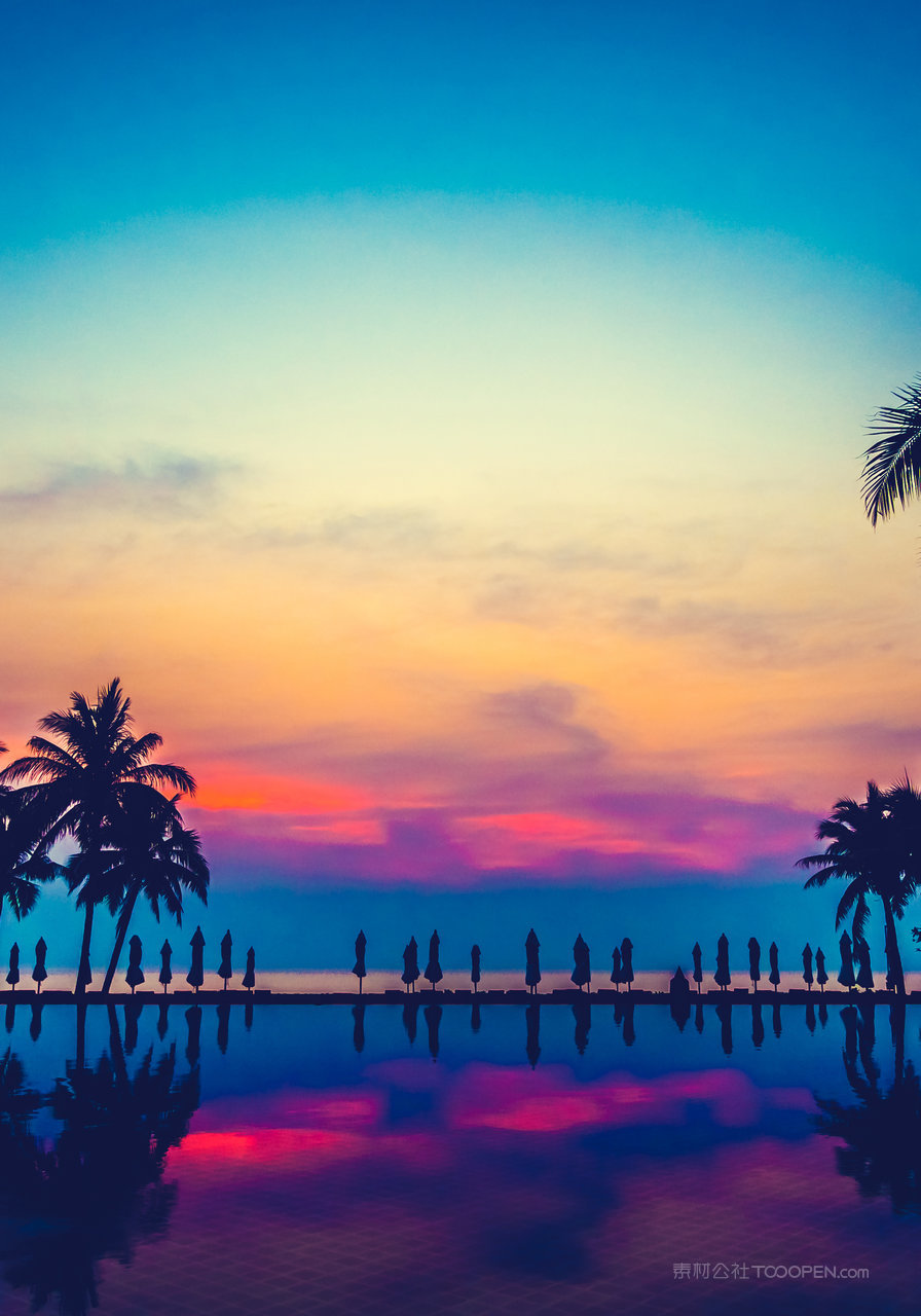 海岛海景高清风景画图片