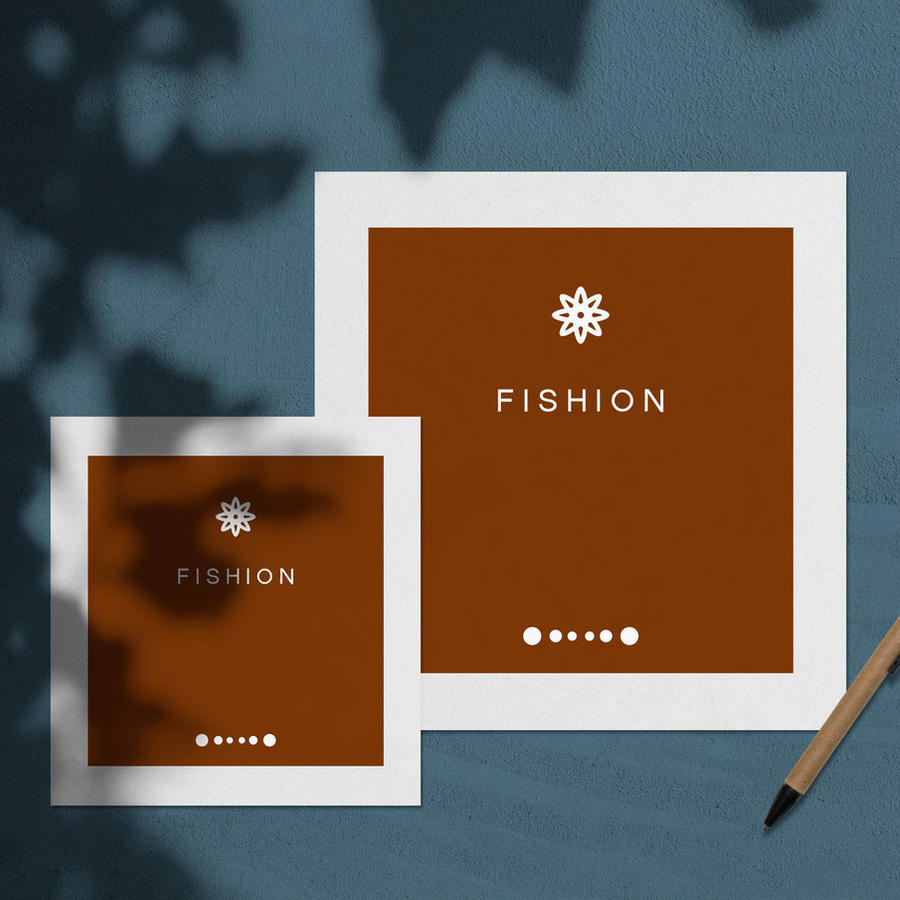 精致光影背景上的方形卡片样机