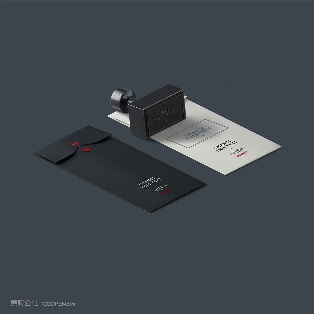 信封印章样机素材