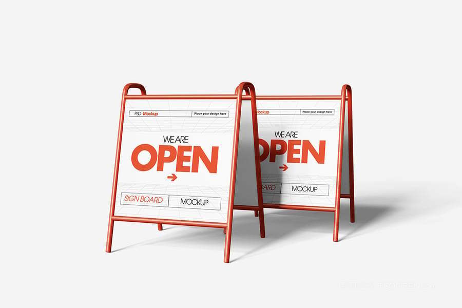 停车位招牌样机