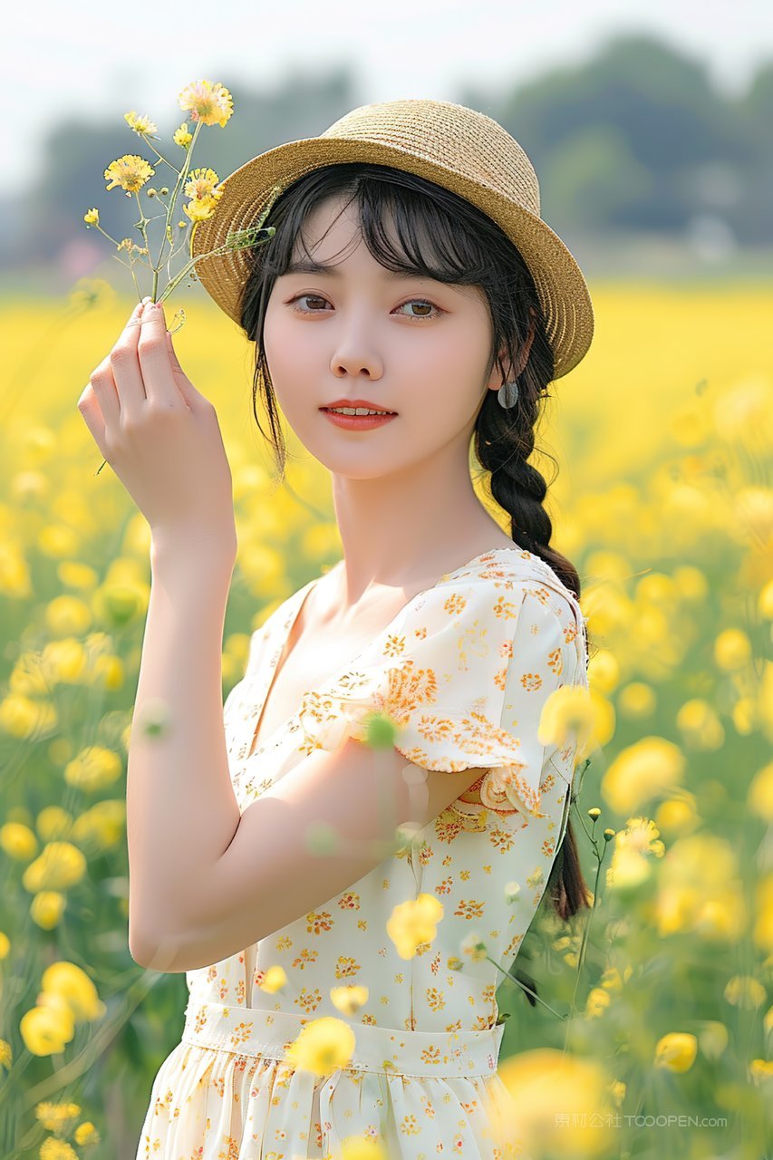 年轻优美时尚清纯青春美女女性魅力