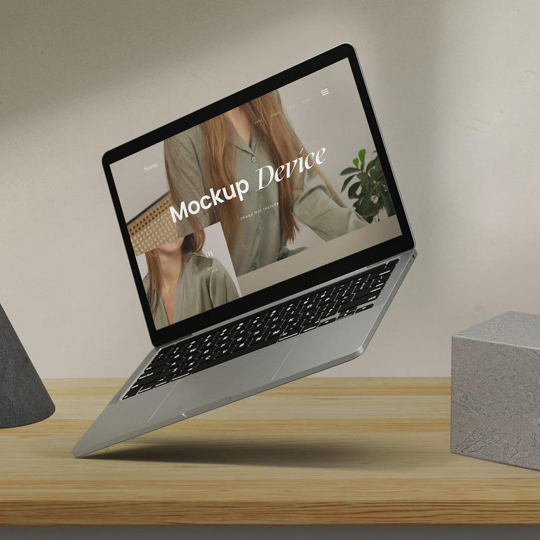 时尚质感ui界面样机素材