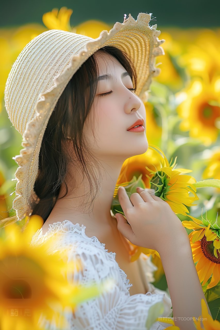 年轻美女魅力优美清纯时尚青春女性