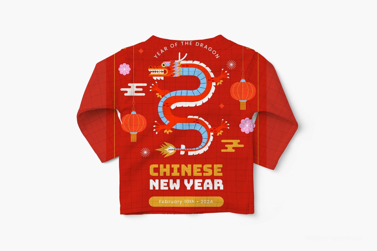 【1387期】2024龙年中国红婴幼儿服装样机 (4).tif