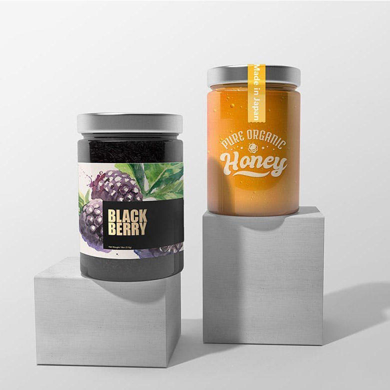 果酱罐头玻璃瓶样机