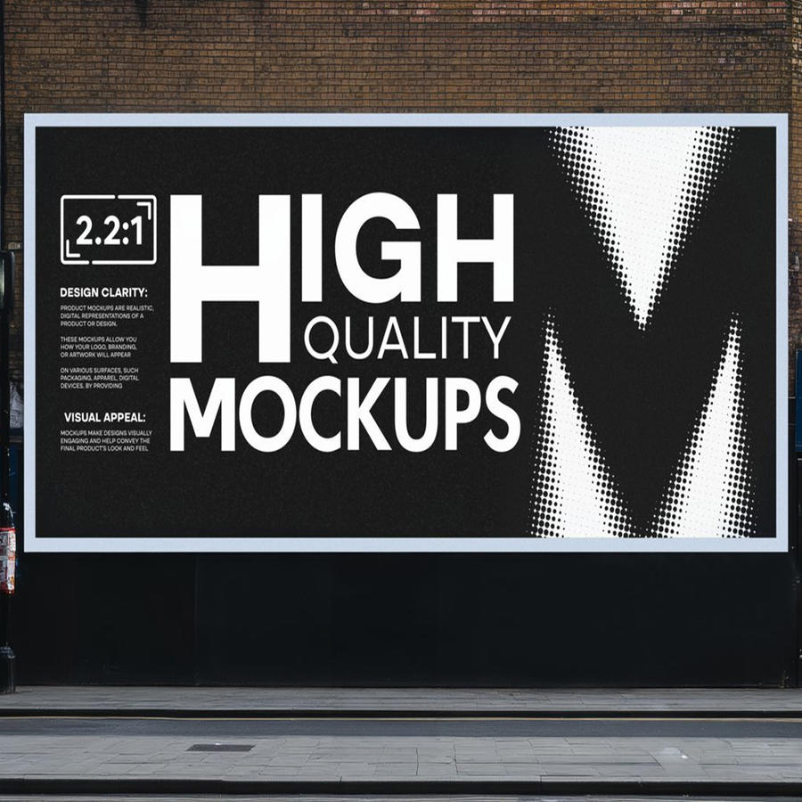 城市广告牌样机