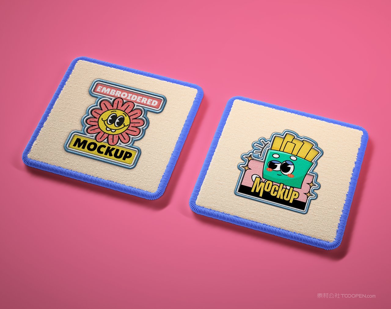 【1634期】卡通圆形刺绣徽章样机 (2)