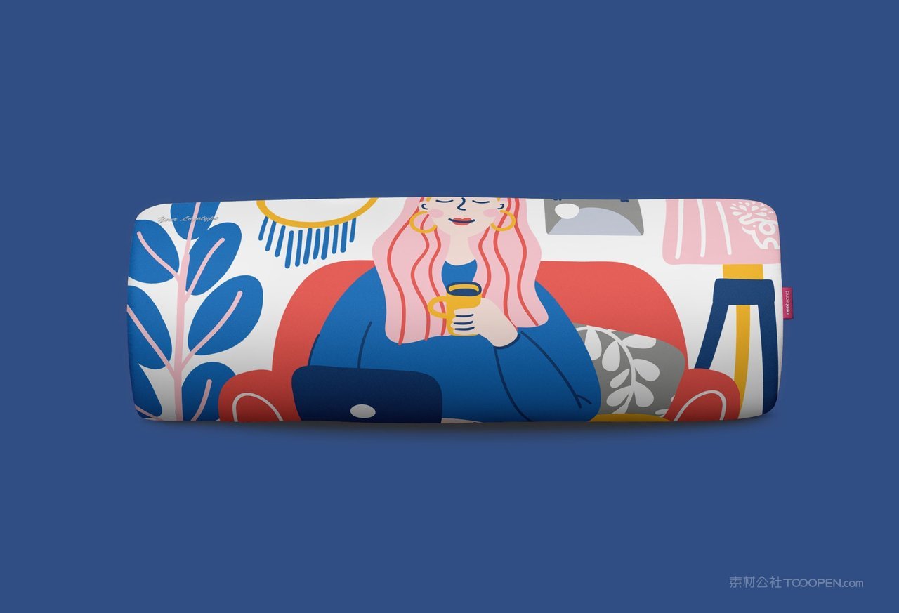 眼镜盒蓝色品牌vi展示贴图一键样机 (111)