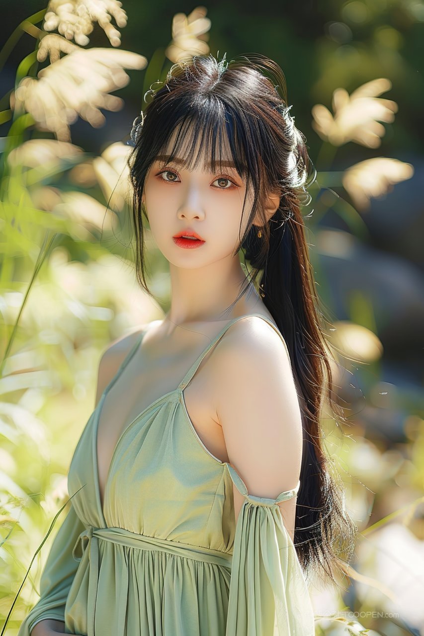 彩妆年轻清纯优美青春美女时尚魅力女性