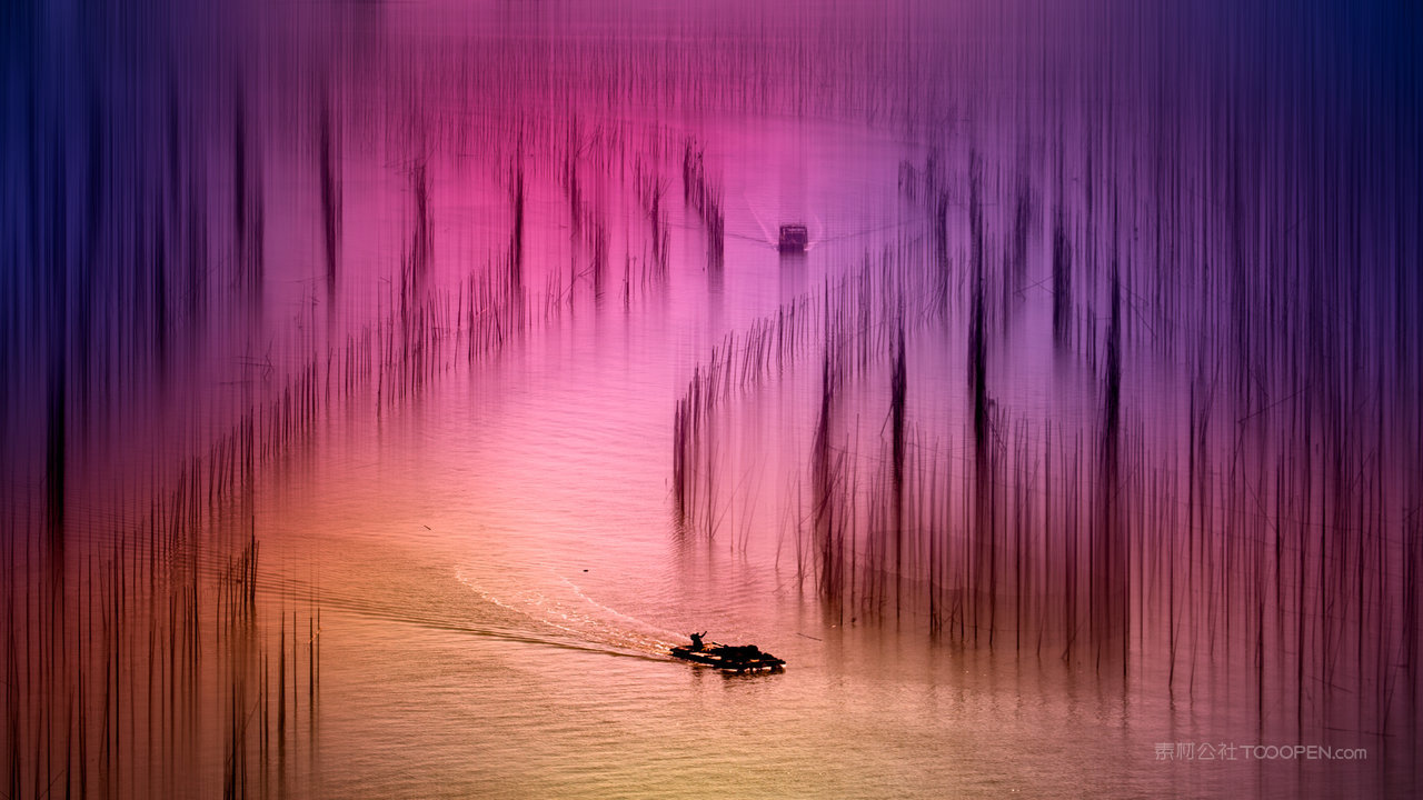 霞浦夕阳风景画图片