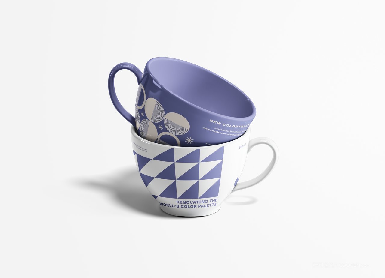 水杯品牌文创企业ps分层智能样机