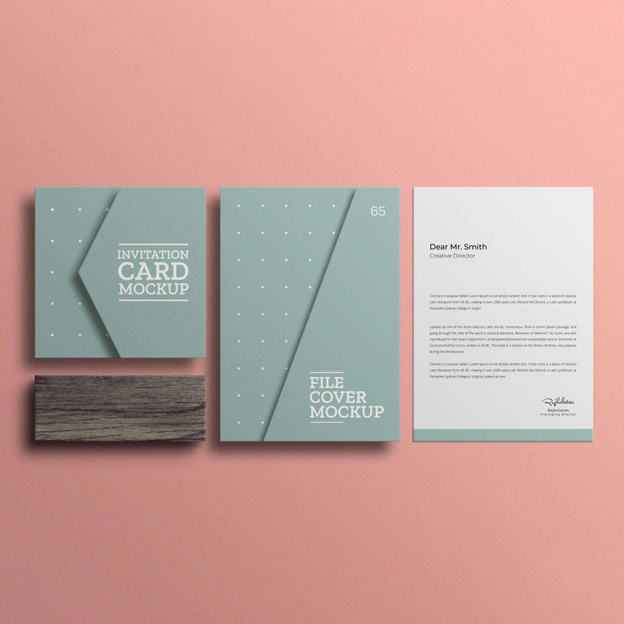 邀请函样机模板