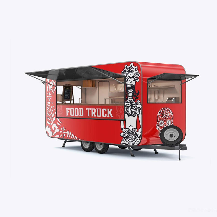 快餐拖车样机