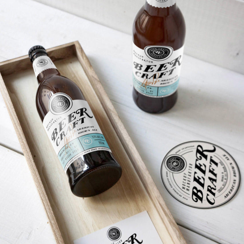 琥珀啤酒标签样机