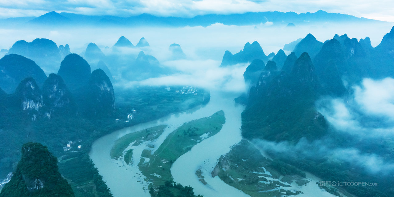 桂林山水风景画