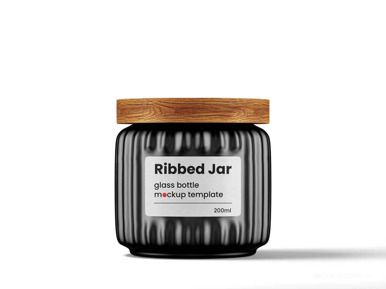 带木盖的罗纹罐样机