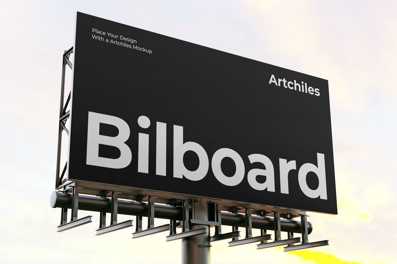 路边广告牌样机