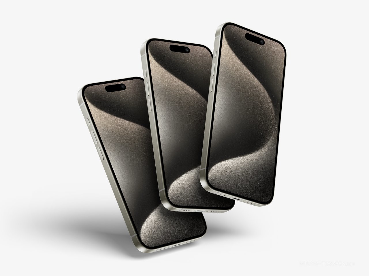 多角度iphone 15 pro智能手机app界面展示psd设计素材 (12)