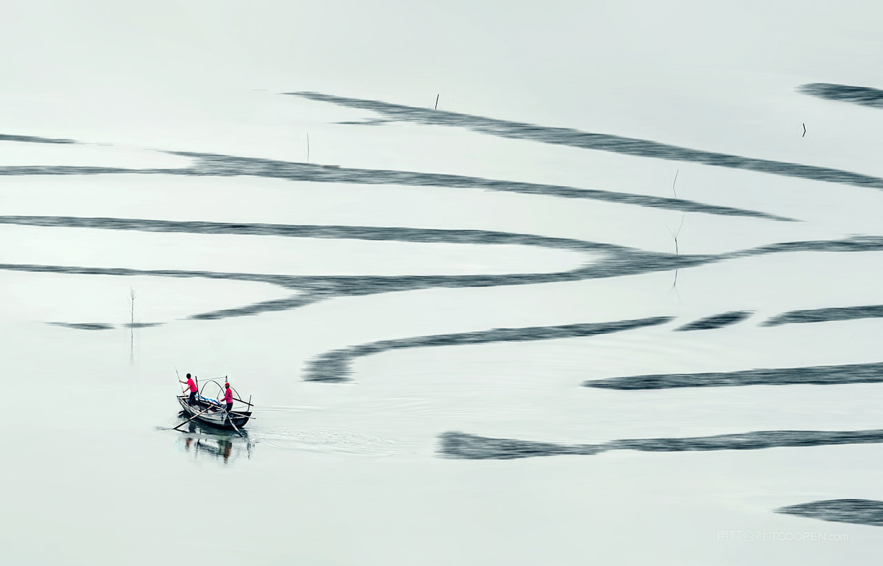海上水墨图风景画图片