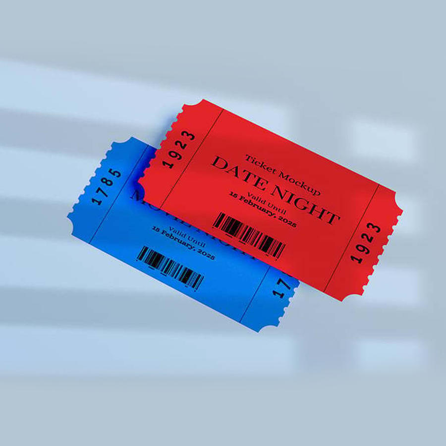 出场券门票样机