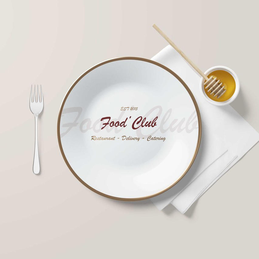 餐具套装盘子样机