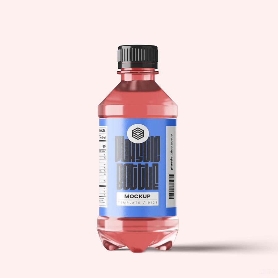 红色塑料瓶样机