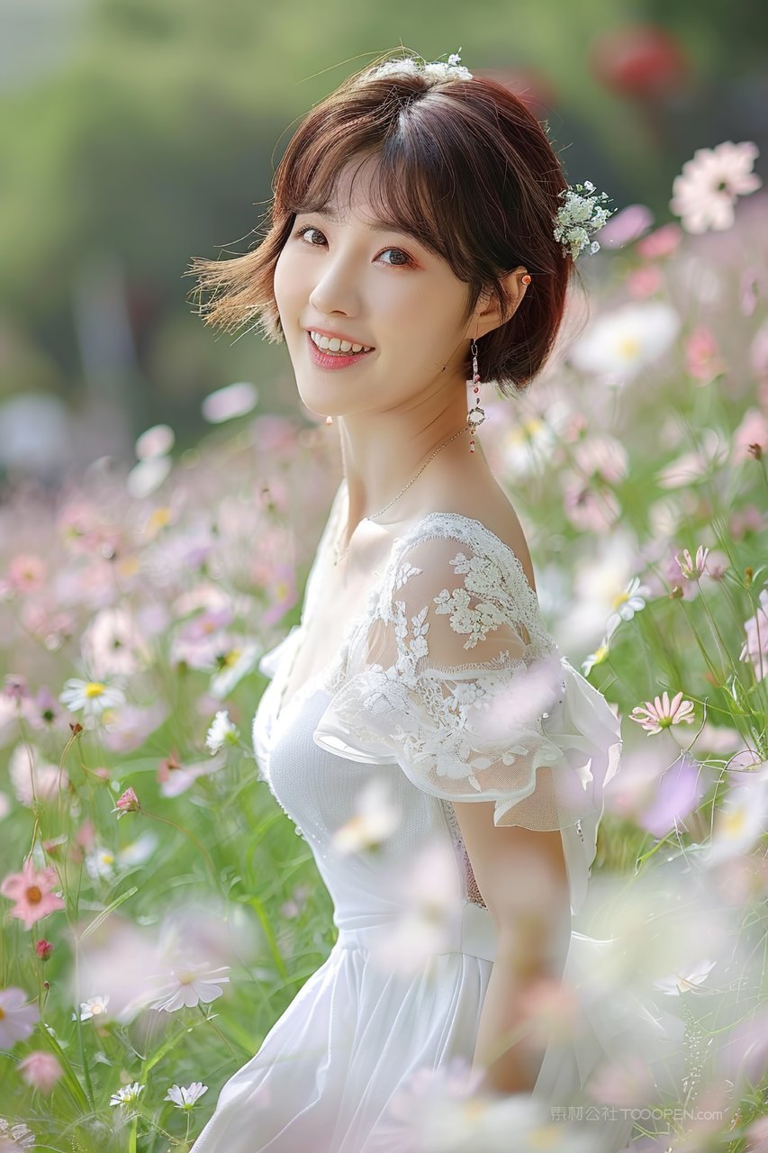 女性年轻魅力青春美女清纯时尚优美彩妆