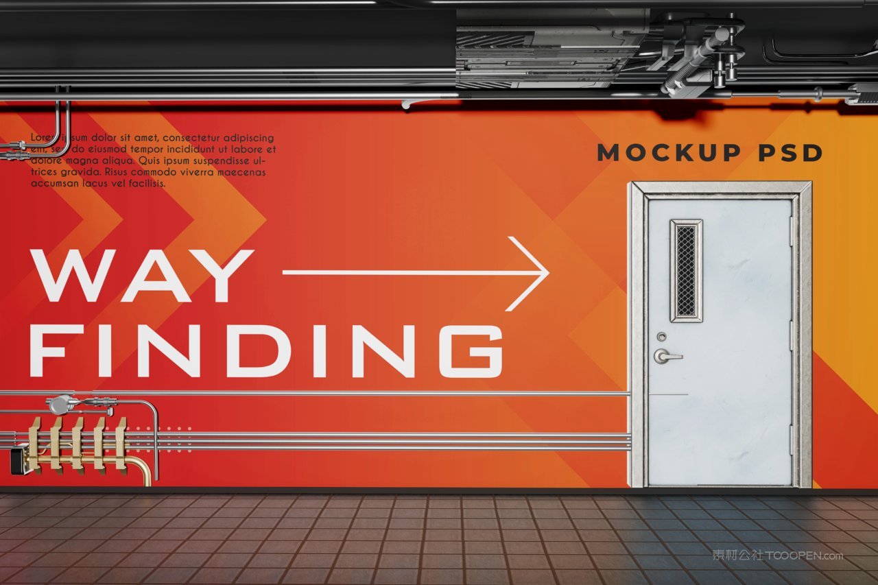 寻路广告牌样机