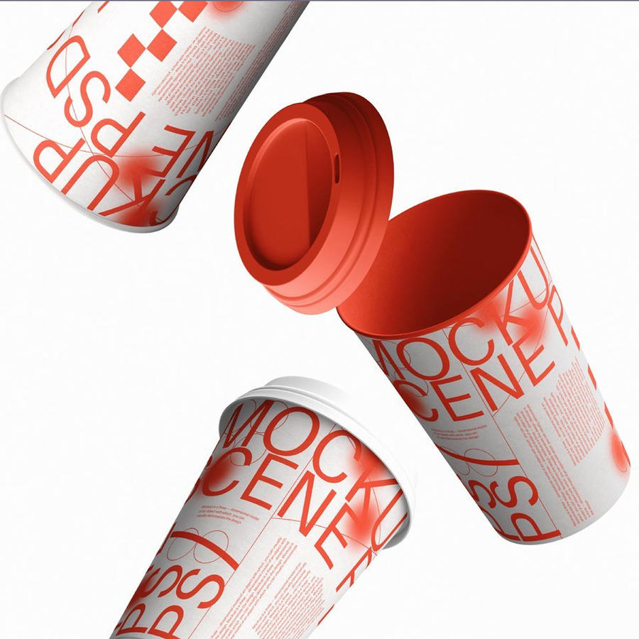 纸杯外卖纸杯样机