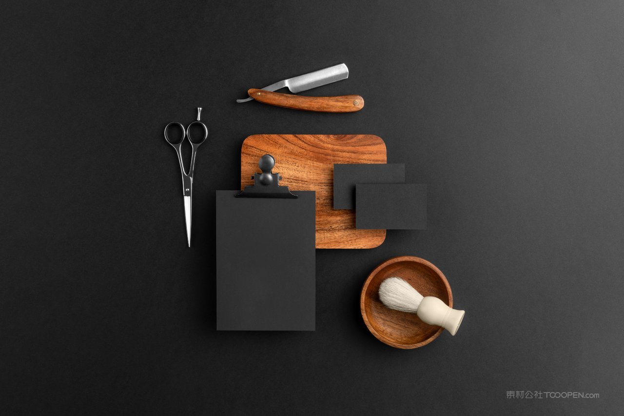 理发店用品样机模板 (7)