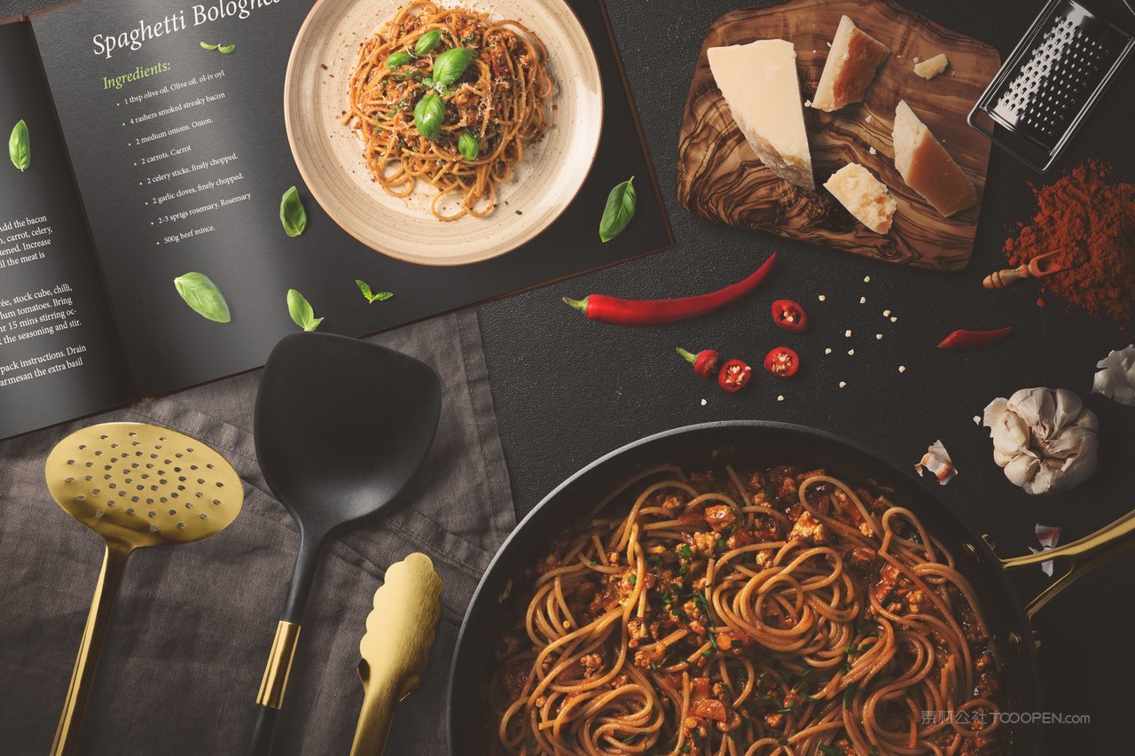 牛排西餐餐具样机模板 (28)