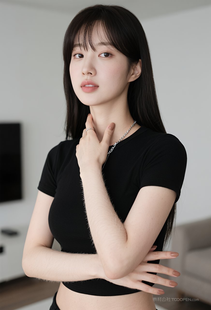 写真美女迷人时尚女性少女动人气质