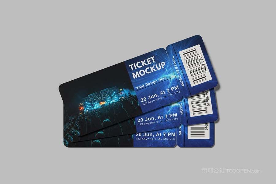 演唱会门票样机