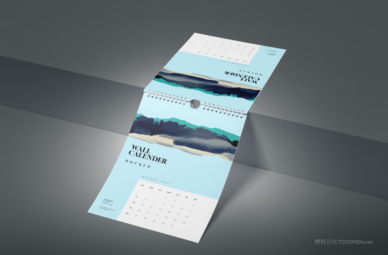 精美日历样机