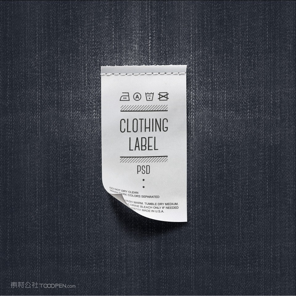 服装标签样机