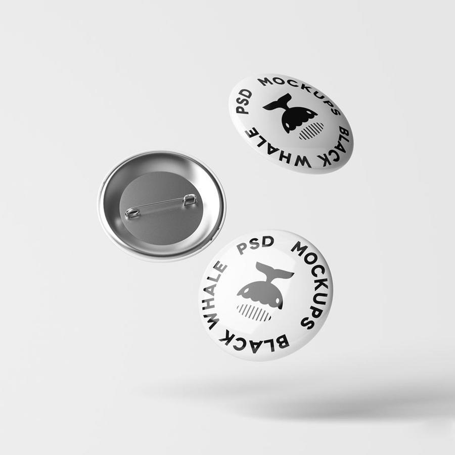 徽章胸针精选文创周边产品样机 (5)