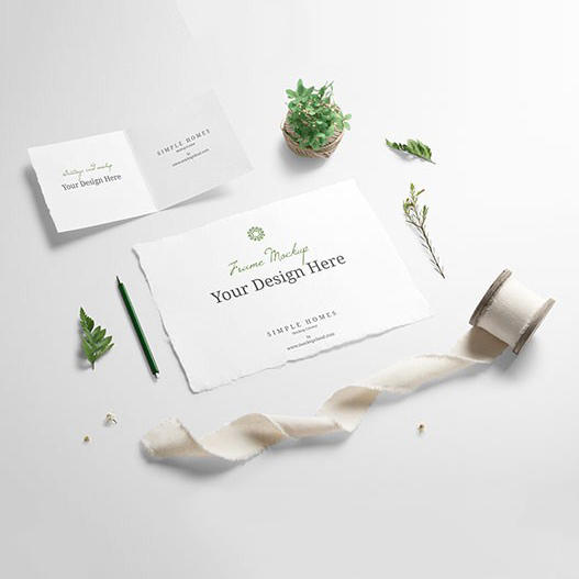 邀请卡样机模版