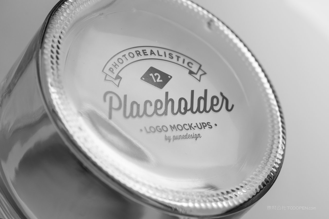 瓶子logo标识样机