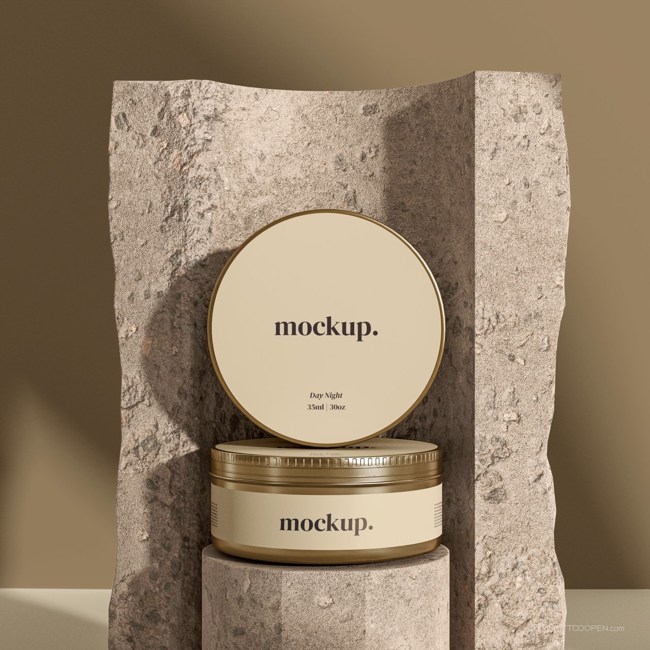 创意文艺光景化妆品包装场景样机 (11)