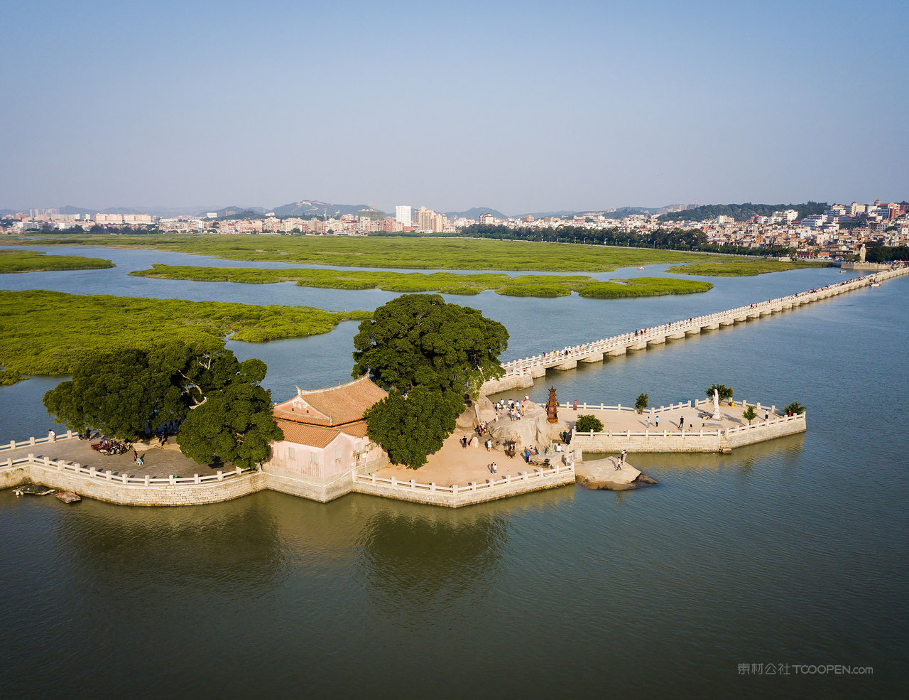 泉州洛阳桥风景画图片