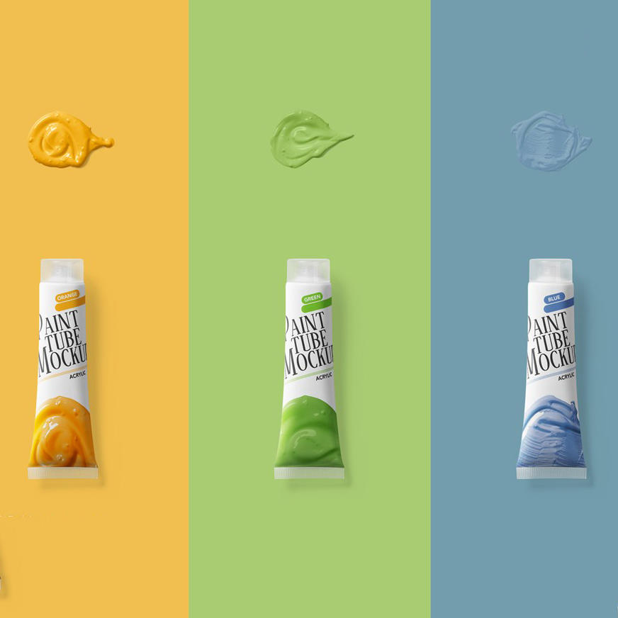 颜料管样机素材