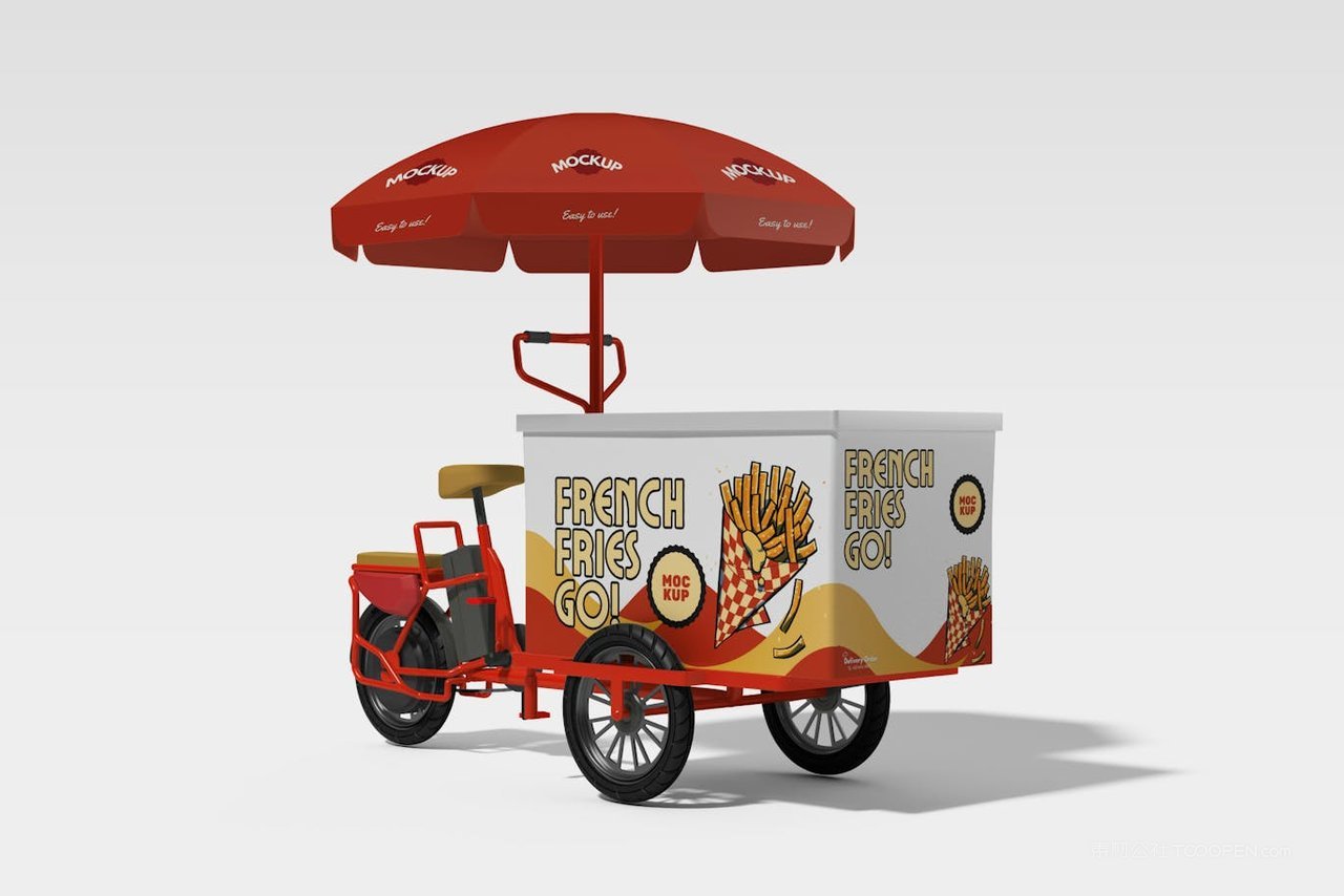 三轮车外卖车样机