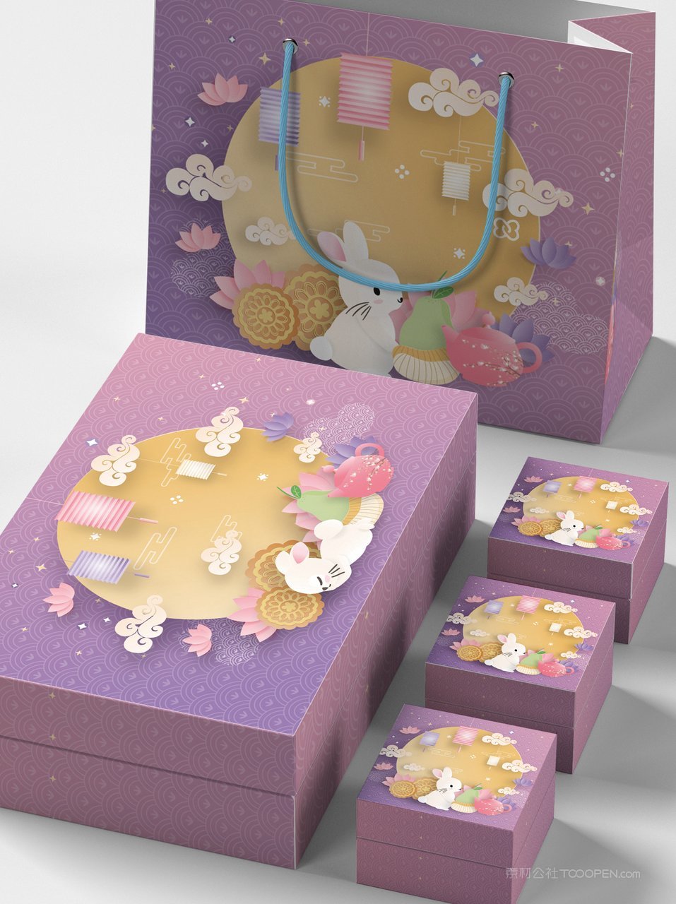 【1824期】中秋月饼礼盒包装样机 (36)